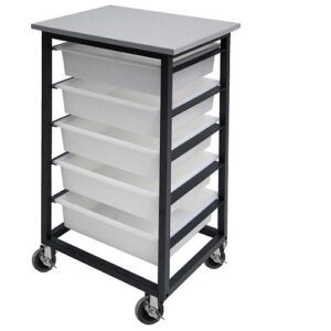 DD Mobile Tote Box Metal Trolley