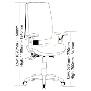 ST Alpha Fabric Upholstered Task Chair