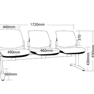 ST Maxi Fabric Upholstered Beam Seating