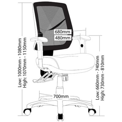 ST Chelsea Mesh Back Ergonomic Task Chair