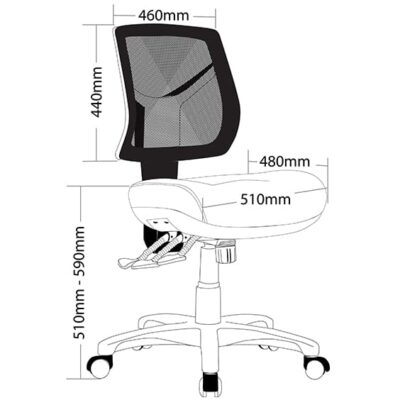 ST Chelsea Mesh Back Ergonomic Task Chair