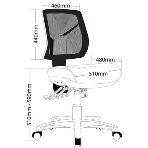 ST Chelsea Mesh Back Ergonomic Task Chair