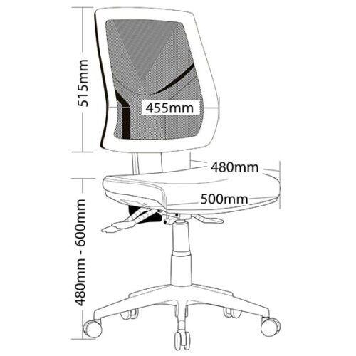 ST Vesta Mesh Back Ergonomic Task Chair