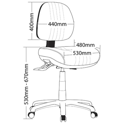 ST Safari Fabric Upholstered Task Chair