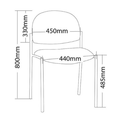 ST Vera Fabric Upholstered Round Back Hospitality Chair with Arms