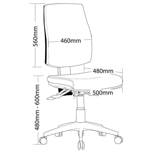 ST Virgo Fabric Upholstered Task Chair