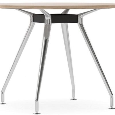 DD Apollo Meeting Table with Chrome Back and Black Rail