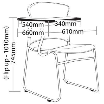 ST Focus Training Chair with Tablet Arms