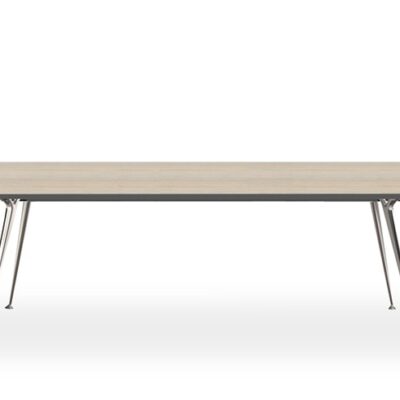 DD Kato Boardroom Table with Polished Steel Frame