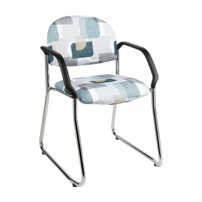 MA Lazer 50 Stackable Sled Base Drop Arm Chair