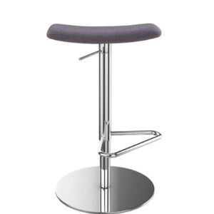 ST Lift Fabric Upholstered Seat Pedestal Base Stool