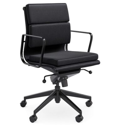 DD Milano Mid Back Chair - All Black