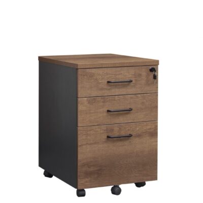 GP Regal System Commercial Office Mobile Pedestal 2 Drawers + 1 File