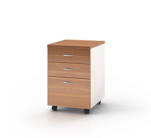 GP Virginia System Commercial Office Mobile Pedestal 2 Drawers + 1 File