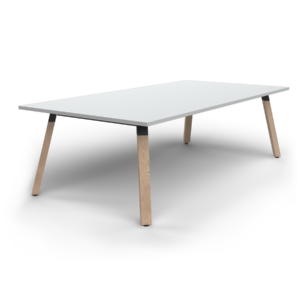 OL Plantation Meeting Table in White Top