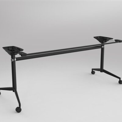 UNI Flip Black Table Frame to Suit Worksurface Size of 1800-2200mm