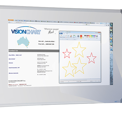 VC Projection Porcelain Whiteboards - 2000 x 1200