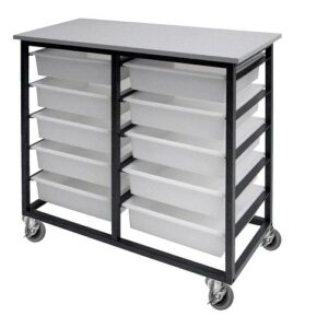 DD Mobile Tote Box Metal Trolley