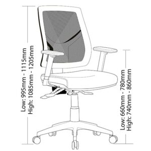 ST Vesta Mesh Back Ergonomic Task Chair