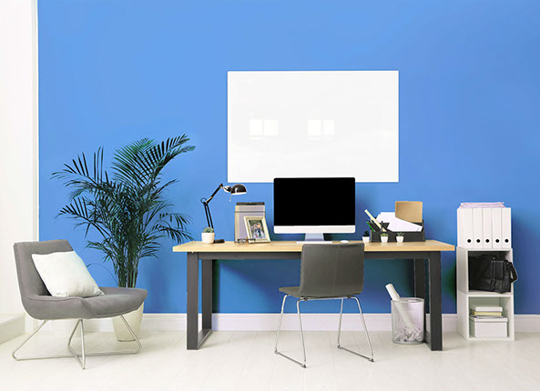 Modern,Computer,On,Table,In,Office,Interior.,Stylish,Workplace
