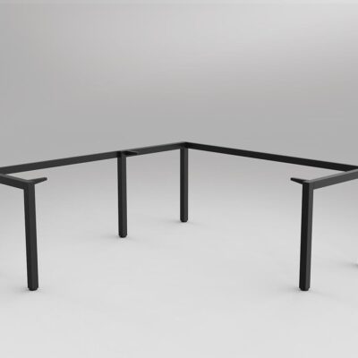 OL Axis Black Desk and Return Frame to Suit 1800mm x 900mm