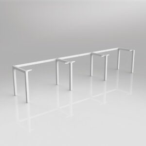 OL Axis Single Sided 3-User Workspace Frame to Suit 1200mm x 600mm