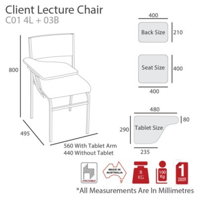 MA Client Stackable Lecture Chair