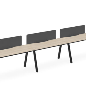 DD VISTA WORKSTATION SINGLE SIDED FOR 3 PERSON WITH OPTIC SCREEN